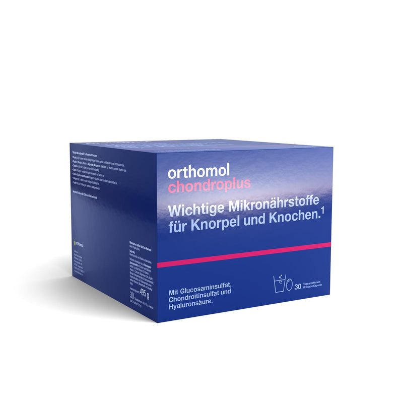 Orthomol Chondroplus - Nutrients For Cartilage And Bones - With Glucosamine, Chondroitin Sulfate And Hyaluronic Acid - Granules/Capsules With 30 X Daily Portions - NewNest Australia