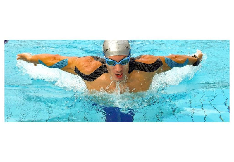 FlexU Kinesiology Tape Pre Cut Y Shape 2 Pack - Professional Combo Pack: 10cm Ultra Wide Pre-Cut Y Shape Roll + 5cm Width, Uncut for Versatile Applications - NewNest Australia