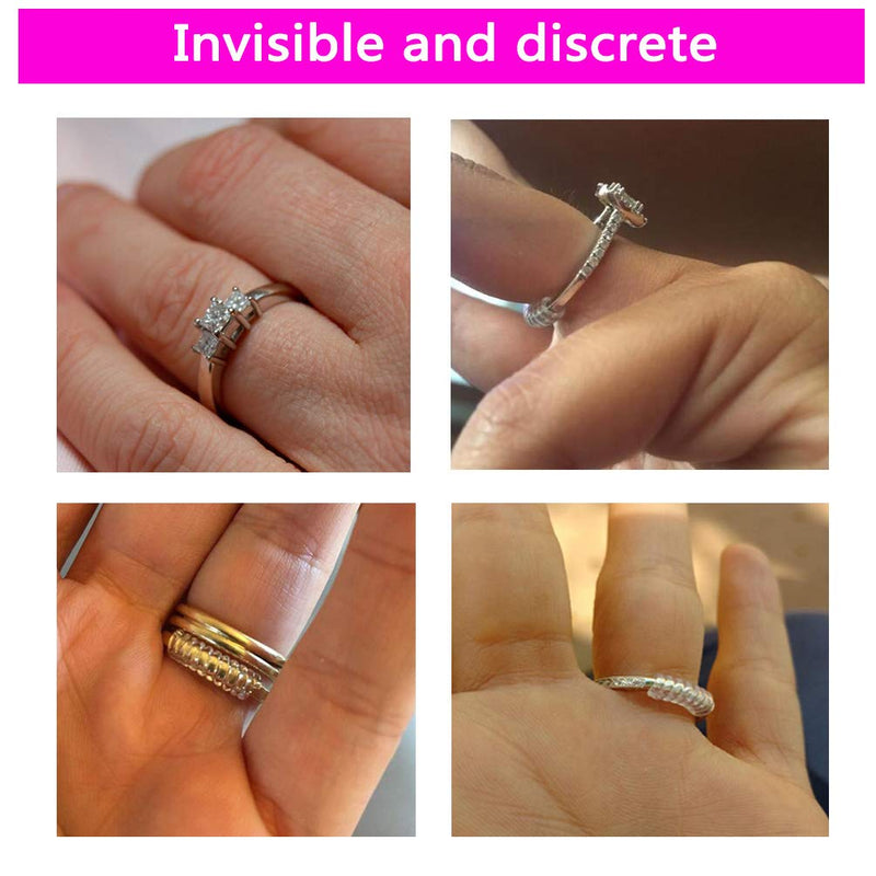 Invisible Ring Size Adjuster for Loose Rings – Ring Guard, Ring Sizer, 4 Sizes Fit Almost Any Ring. [12pcs] - NewNest Australia