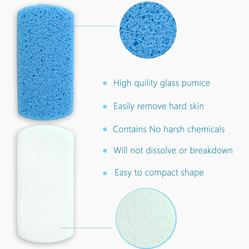 Maryton Double Sided Pumice Stone for Feet Hard Skin 100% Siliglass Callus Remover, Exfoliates Feet & Smooths Skin - NewNest Australia