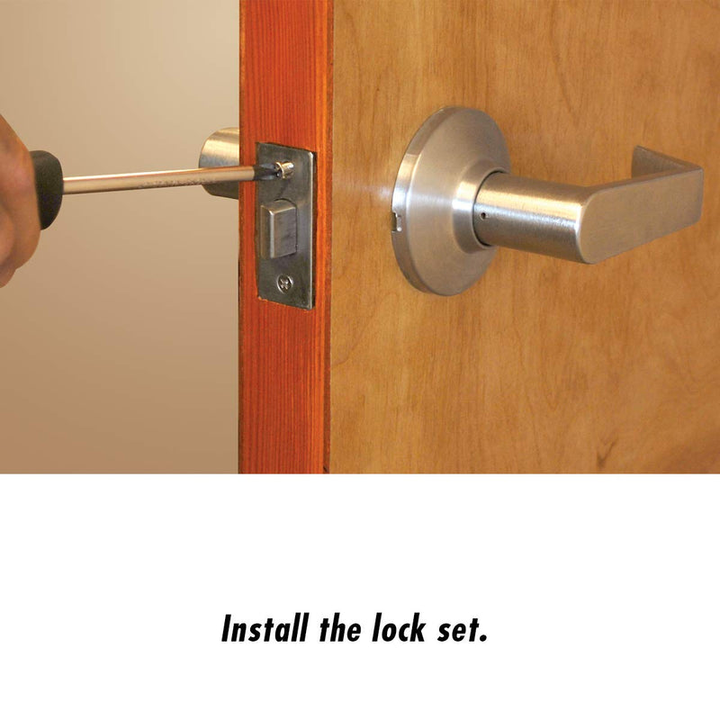 IVY Classic 27003 Carbon-Steel Lock Installation Kit with Guide Template for Wood Doors, Carded LOCK INSTALLATION KIT, GUIDE TEMPLATE INCLUDED - NewNest Australia