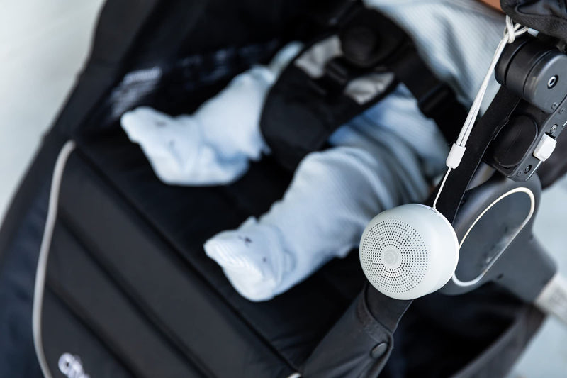 Yogasleep Travel Mini Gray Portable White Noise Sound Machine | 6 Soothing Sounds | Soft Dimable Night Light | Compact Sleep Therapy for Adults & Baby | USB Rechargeable | Lanyard for Easy Hanging - NewNest Australia