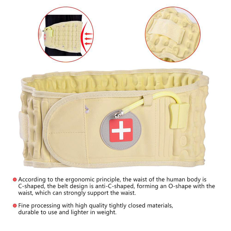 Inflatable Belt - Decompression Belt Back Support, Back Strap For The Lumbar Area, Back Brace Back Strap Ideal For Relieving Back Muscles Pain Relief (75-130 Cm Waist) - NewNest Australia