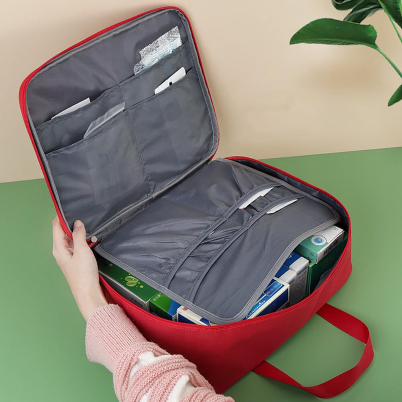 Urfeda Small Medicine Bag, Empty First Aid Bag, Waterproof Travel First Aid Kit, Pharmacy Bag, Medicine Storage Bag, Emergency Bag For In The Office, Traveling, Camping - NewNest Australia