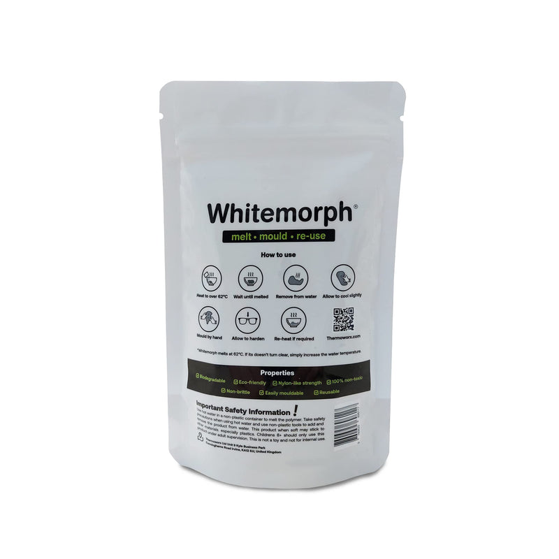 Thermoworx Whitemorph 3.5oz. Hand moldable bioplastic. Melt, Mold and Reuse - NewNest Australia