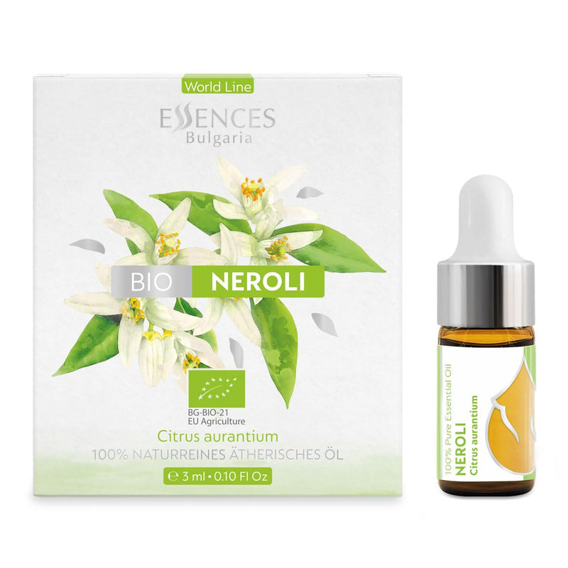 Essences Bulgaria Bio-Neroli Essential Oil 3 Ml Citrus Aurantium 100% Natural Pure Undiluted Therapeutic Grade Aromatherapy Cosmetics Cruelty Free Gmo Free Vegan - NewNest Australia