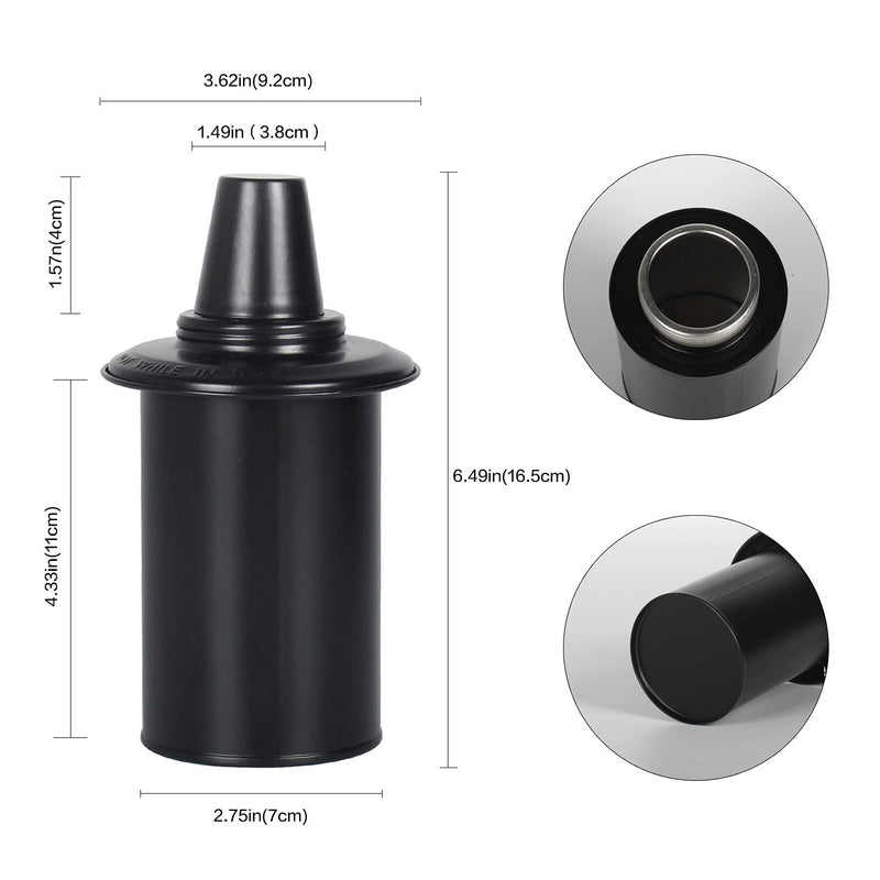 DIKAIDA 4 Pack Light Torch Replacement Canisters 12 oz, Refillable Light Torch Canister for Outside, Outdoor Torch Canister with Wicks and Covers, Light Torch Replacement Fuel Cans - NewNest Australia