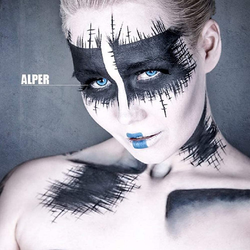 Colored contact lenses Meralens 1 pair Cosplay Manga Crazy Fun blue annual lenses Alper with free lens case. Perfect for Halloween, carnival and fancy dress costumes. 0.0 diopters 8.6 millimeters 14.00 millimeters 2 - NewNest Australia
