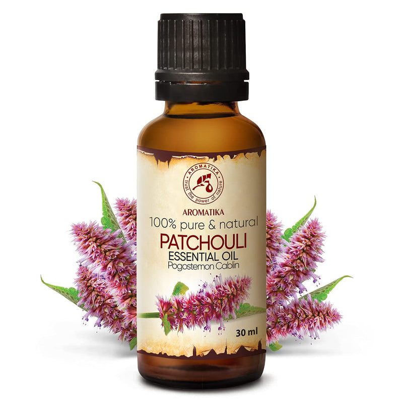 Patchouli Essential Oil 30 Ml - Pogostemon Cablin - Patchouli Oil - Skin & Hair - 100% Pure Patchouli Oil - Essential Oils For Beauty - Aromatherapy - Oil Burner - Diffuser - NewNest Australia