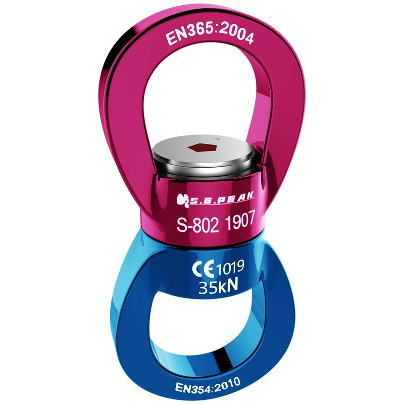 PROND Swing Swivel 35kN Safest Rotational Device, Swing Spinner, Carabiner Swivel, Climbing Rope Swivels for Children’s Web Tree Swing Setting, Aerial Dance, Hanging Hammock Blue Red - NewNest Australia