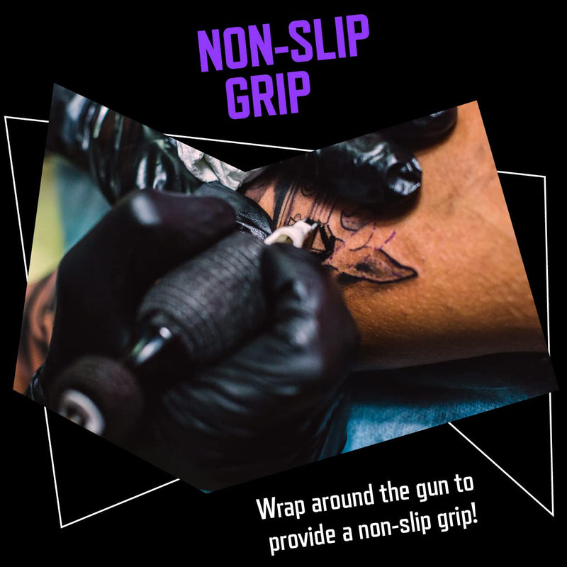 Inksafe Black Self Adherent Cohesive Bandages 5cm x 4.5m Box of 12 - Uses Include Tattoo Grip Wrap, Vet Wrap, Tape for Wrist and Ankle Sprains 12 Count (Pack of 1) - NewNest Australia