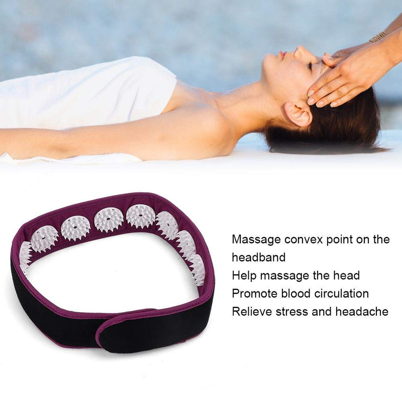 Acupressure Wrap Headband, High-Quality Fabric Acupuncture Massage Headband For Relieving Headaches, Yoga Fitness Acupuncture Head Massager For Daily Use (2#) - NewNest Australia