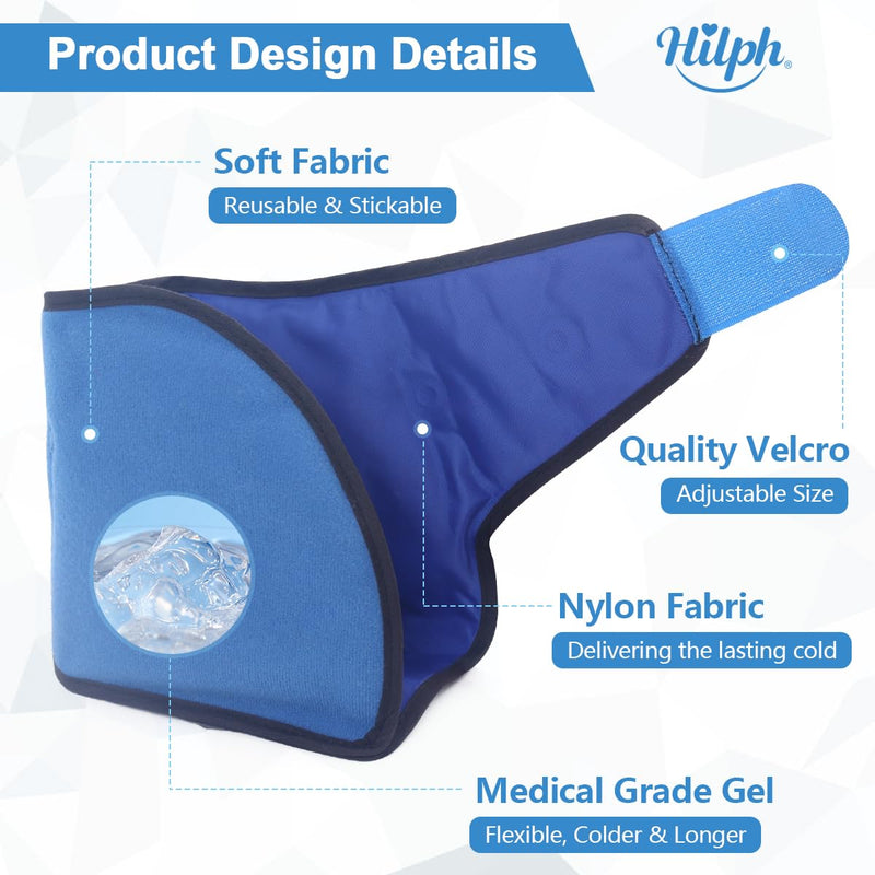 Hilph Cooling Pads Ankle Ankle Cooling Cuff Foot Cooling Bandage Ankle Gel Ice Pack For Hot And Cold Therapies Cool Pack For Ankle Sprain, Swelling, Plantar Fasciitis, Blue - NewNest Australia
