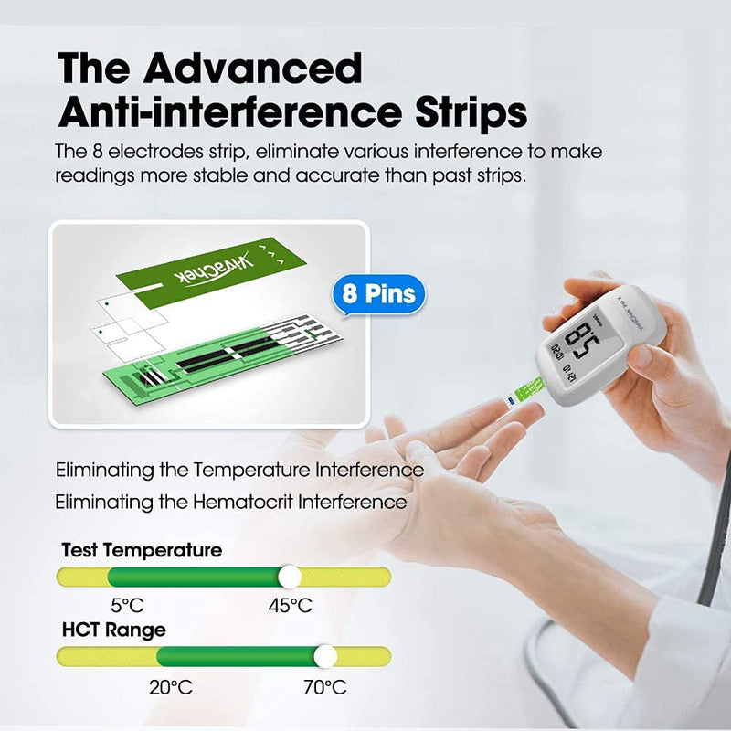 VivaChek Diabete Test Strips x 50 & Diabete Lancets x 50, No Coding Blood Glucose Test Strips, Blood Suger Test Strips for for UK Diabetics (VivaChek Ino) VivaChek Ino X 50 strips - NewNest Australia