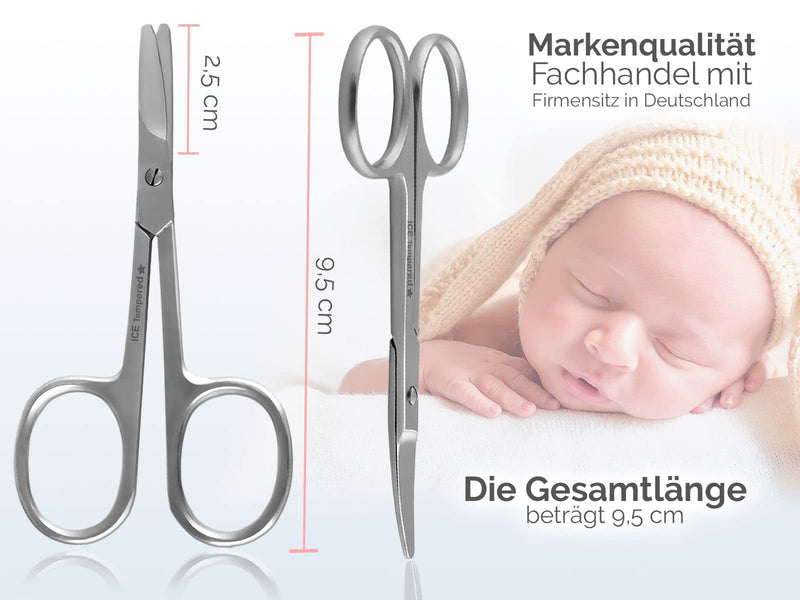 Baby nail scissors - rounded - stainless steel - NewNest Australia