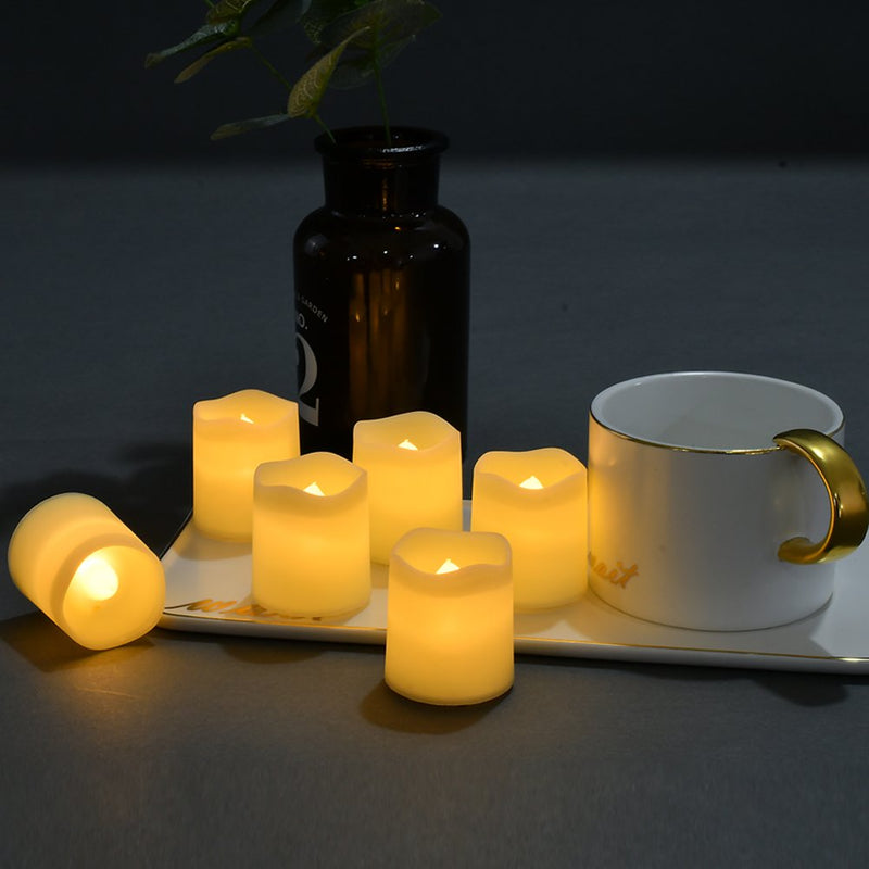 SHYMERY Flameless Votive Candles,Flameless Flickering Electric Fake Candle,24 Pack Battery Operated LED Tea Lights in Warm White for Wedding,Table,Festival Celebration,Halloween,Christmas Decorations - NewNest Australia