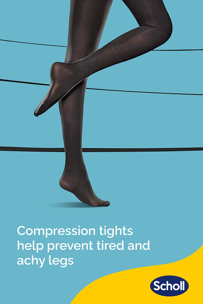 Scholl Light Legs Compression Tights for Women, 60 Denier, Black, Size L, 3068208 (Packaging may vary) - NewNest Australia