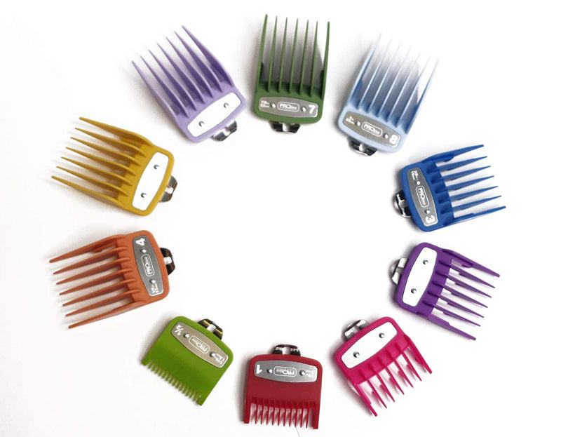 Professional Line Attachment Combs All Sizes with Strong Metal Fitting Cutting Guide Fit - Super Taper, Chromepro, Balding, Magic 5 Star and Other Standard Full Sized Clippers - NewNest Australia