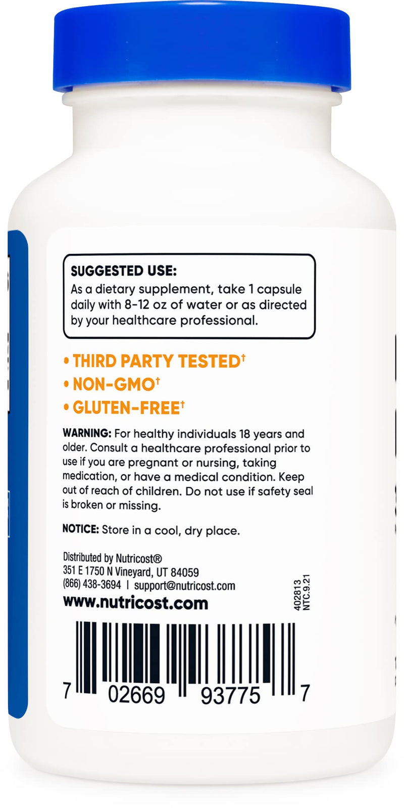 Nutricost N-Acetyl L-Tyrosine (NALT) 350mg, 120 Capsules - Gluten Free, Non-GMO 120 Count (Pack of 1) - NewNest Australia