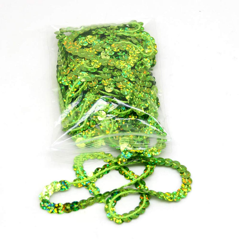 Laser Sequins 6mm Wide 140 Yard Mixed 14 Color,Handmade Crafts Environmental Flat Sequin Strip Trim on Strings for Crafts, Fringe, and Sewing - NewNest Australia