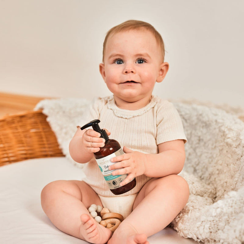 Mabyen Organic Baby Oil Almond | Baby Almond Oil Ideal For Baby Care And As Baby Massage Oil - 200 Ml In Practical Pump Bottle - Strengthens The Connection Between You And Your Baby - NewNest Australia