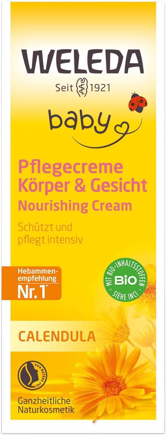 Weleda Organic Baby Calendula Care Cream Body & Face 30Ml - Natural Cosmetics Facial Care & Body Care To Care For And Soothe Dry Skin. Rich Moisturizing Cream For Babies & Children 30 Ml (Pack Of 1) - NewNest Australia