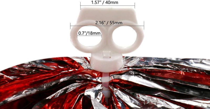 Hlonon 4 Pack Cheerleader Pom Poms Sports Dance Cheer Plastic Pom Poms Cheerleading for Sports Team Spirit Cheering Blue - NewNest Australia