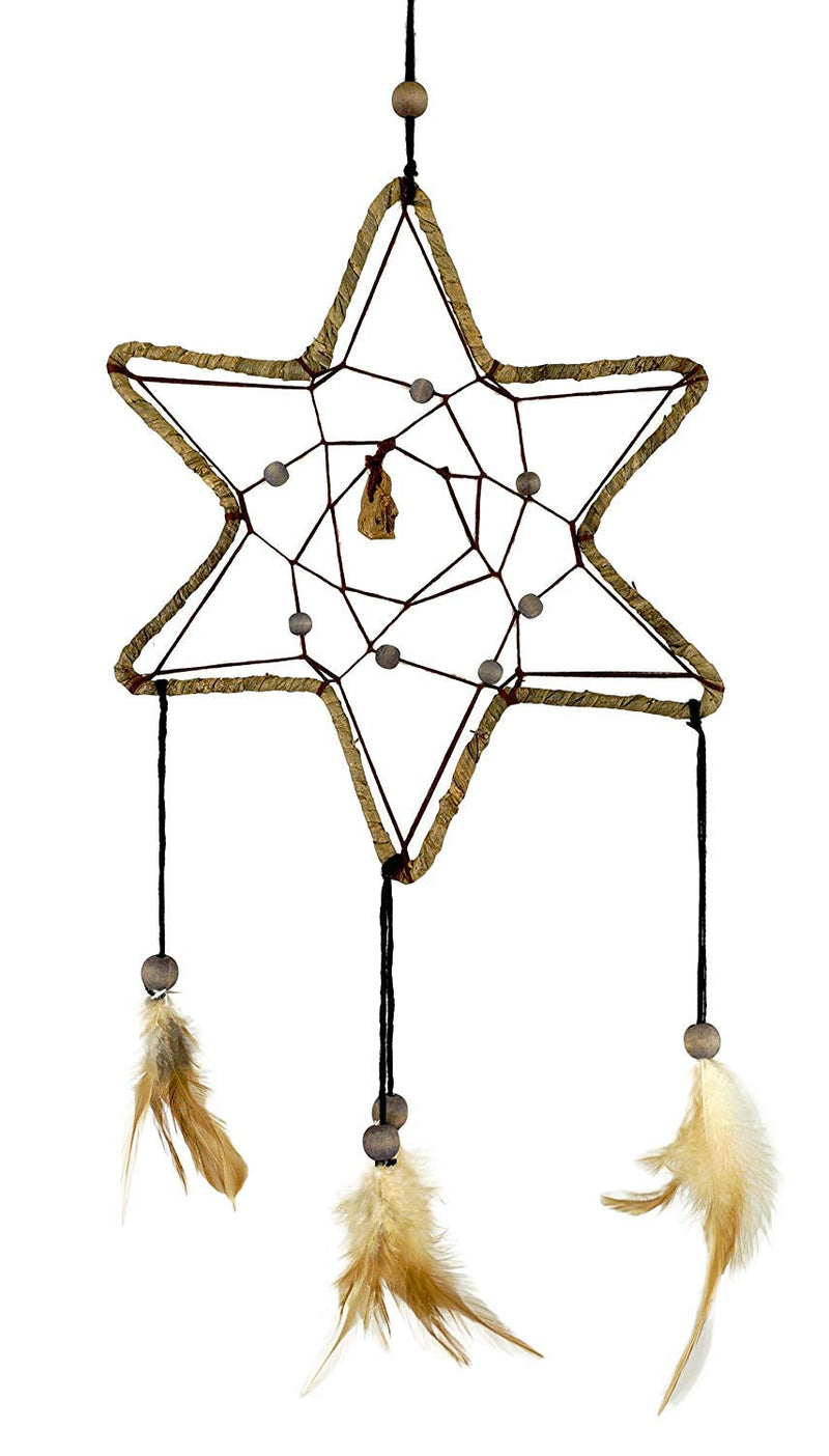 NewNest Australia - Natural Dream Catchers with Feathers - Pack of 2 2 Pack 