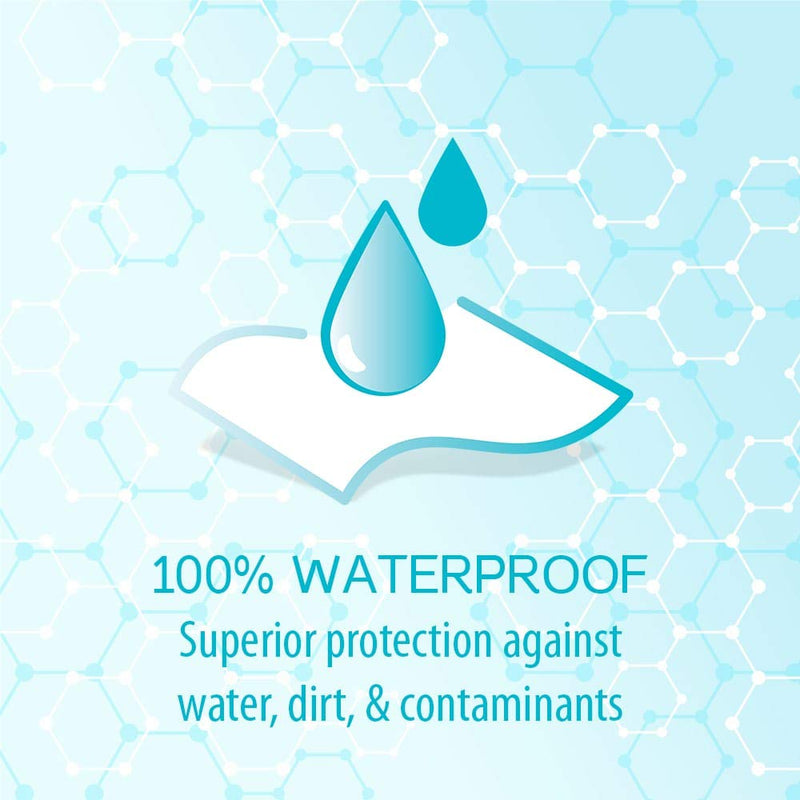 Medrull 100% Waterproof Plaster 15 X 9 Cm Ultra Pore Wound Plaster Sterile, Transparent, Strong Hold - Protects Against Cuts & Scratches - Ideal For Showering, Sports, Bathing 25 Pcs. - NewNest Australia
