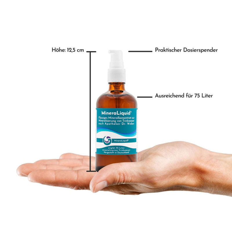 Mineraliquid Mineral Concentrate With Calcium, Magnesium And Trace Elements, 100 Ml Liquid Electrolytes For 75 Liters Of Sparkling Water And Drinks, Magnesium, Calcium, Zinc, Copper And Manganese Liquid - NewNest Australia
