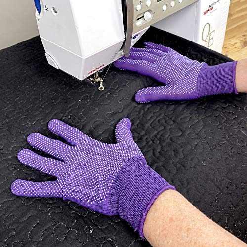 Gypsy Quilter Hold Steady Machine Gloves One Size Notions, Purple - NewNest Australia