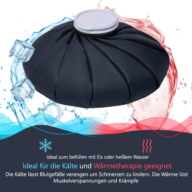 Iea Medical Cold And Warm Bag Set, 2 Sizes, Hot And Cold, Heat Bag, Ice Pack For Cold Therapy, Cooling Pad, Hot Water Bottle, Cooling Pads, Reusable, 23 Cm & 28 Cm Diameter, Blue - NewNest Australia