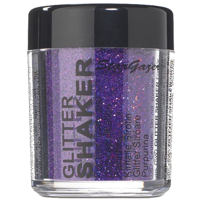 Stargazer Plush Glitter Shaker, Violet. Cosmetic glitter powder for use on the eyes, lips, face, body, hair and nails. - NewNest Australia