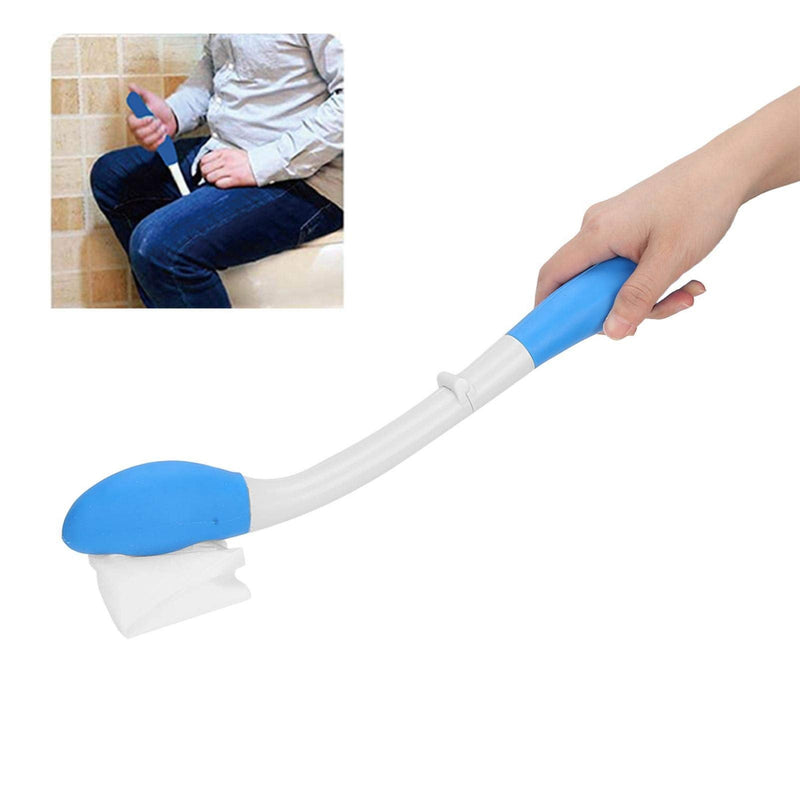 AMONIDA Toilet Aids Wiping, Foldable Lightweight Long Handle Wiper Toilet Aids Bottom Wiper, for the Elderly, Pregnant Women and Other People Who Are Inconvenient to Bend Down(40cm) - NewNest Australia