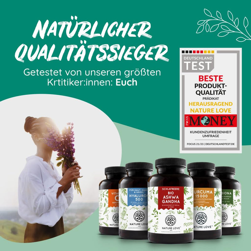Nature Love Vitamin D3 5000 (50 Ml Liquid) - Laboratory Tested 5000 Iu. (125 Œºg) Per Drop - In Mct Oil From Coconut - High Quality: Very High Stability - High Dosage, Produced In Germany - NewNest Australia