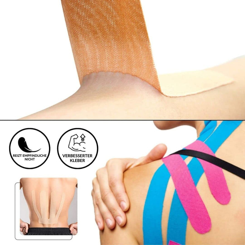 Take Sport Kinesio Sports Tape Physio Tape Kinesiology Tape Kinesiology Tape Kinesiology Tape Kinesio Tape Kinesio Tape Kinesio Tape 6 Rolls 5 X 5 M 95% Cotton 5% Elastane - NewNest Australia