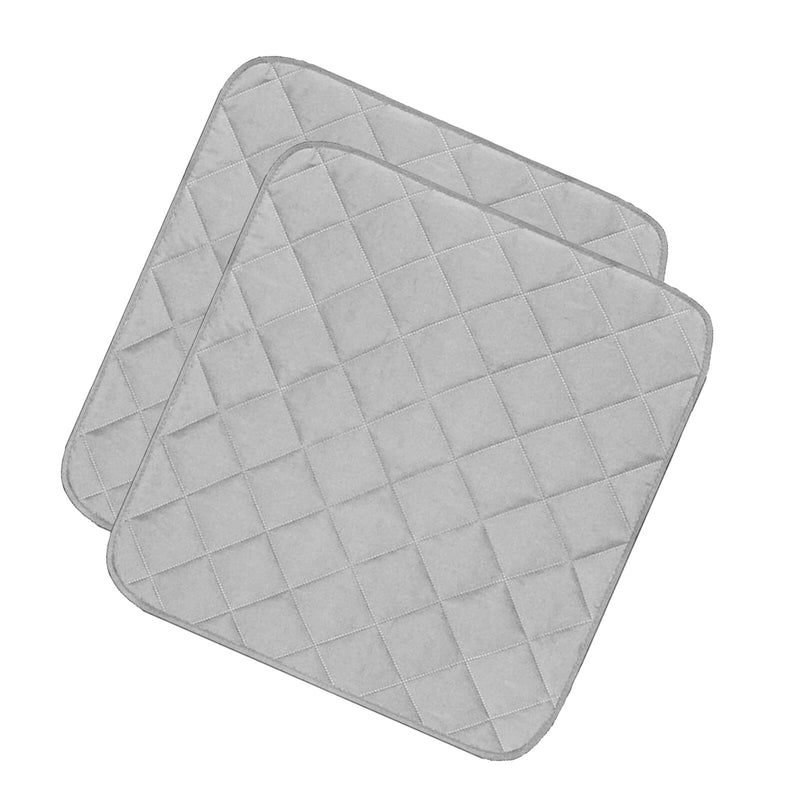 Petyoung 2PCS Waterproof Incontinence Chair Pads Non Slip Absorbent Pads, Wheelchair Reusable Seat Pads Cover, Nursery Pee Pad Seat Protector Grey - NewNest Australia