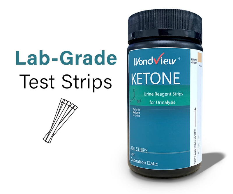 Wondview Ketone Test Strips: Testing Ketosis Based on Your Urine, 100 Ketone Urinalysis Tester Strips (Made in USA) - NewNest Australia