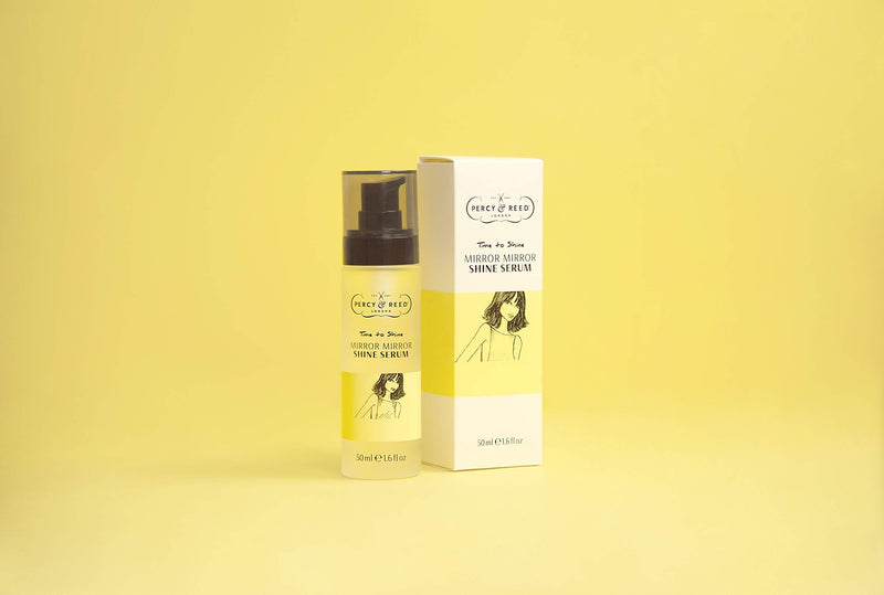 Percy & Reed Time To Shine Mirror Mirror Shine Serum - Incredible Anti-Frizz Gloss Serum for High Shine Finish - Colour & UV & Colour protection - Lightweight Oil Moisturises And Nourishes Hair - 50ml - NewNest Australia
