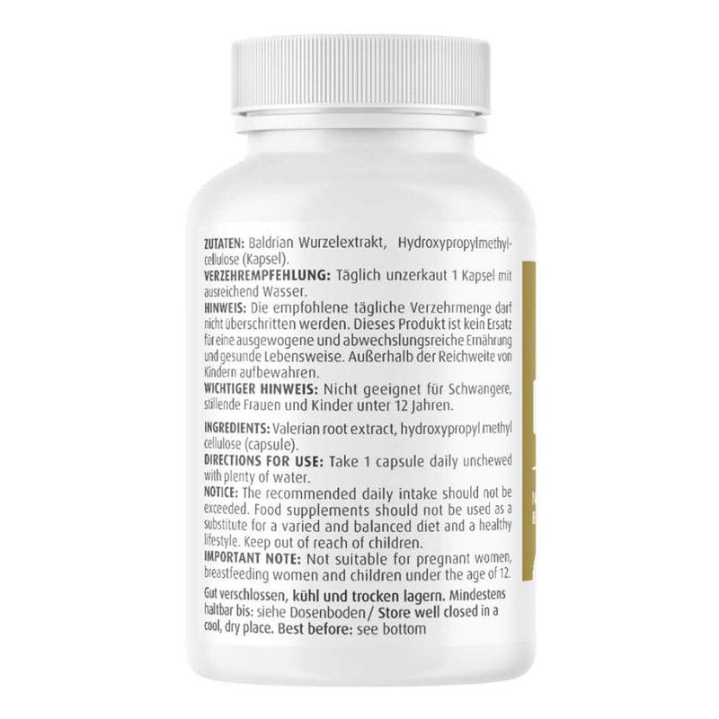 Valerian 500 mg capsules 90 pieces - NewNest Australia