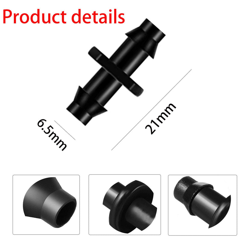 HOINCO Drip Irrigation Connector 200 Pcs,Atomizing Irrigation Joint Drip Joints, Micro Irrigation Connector Gardening Tool of Hose Automatic Irrigation Systems 200 Pcs Straight-Through Joints - NewNest Australia