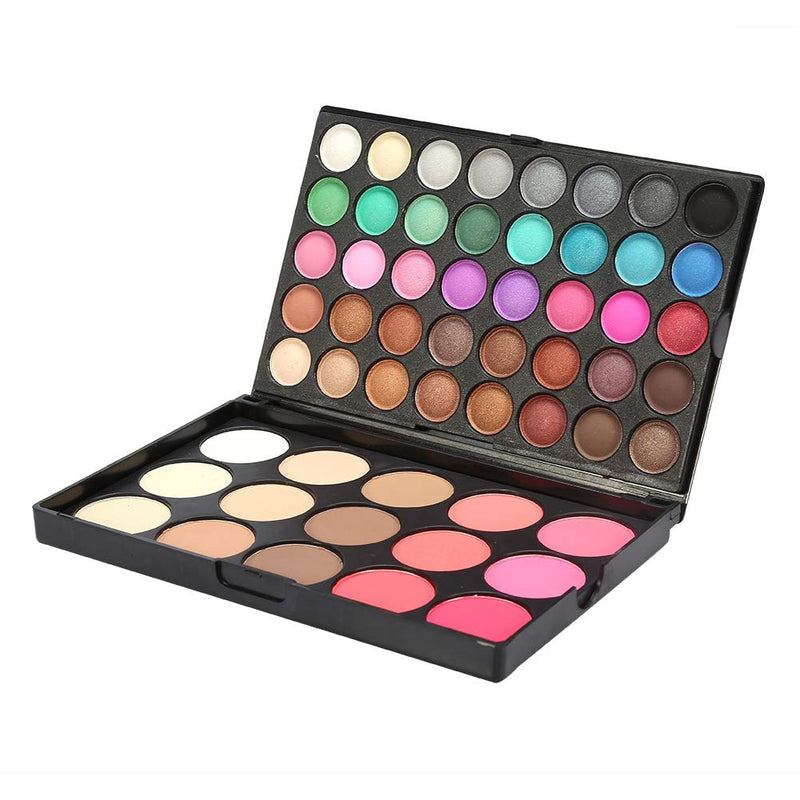 Qkiss 40Colors Eyeshadow + 15Colors Blusher & Concealer Palette Facial Eye Cosmetic Makeup Kit - NewNest Australia