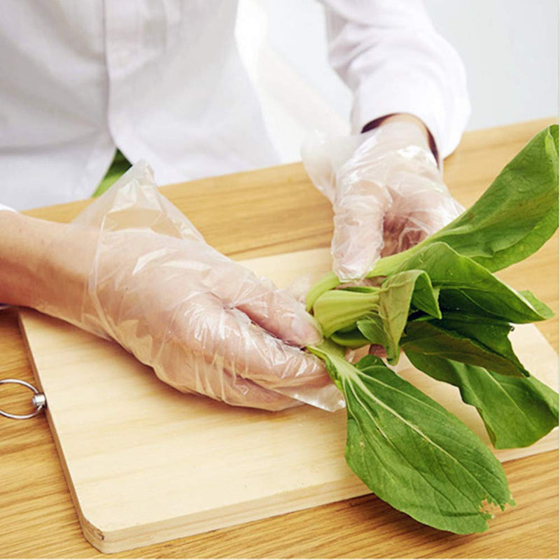 Disposable Food Prep Gloves - 500 Piece Plastic Food Safe Disposable Gloves, Food Handling, One Size Fits Most (500 PCS） - NewNest Australia