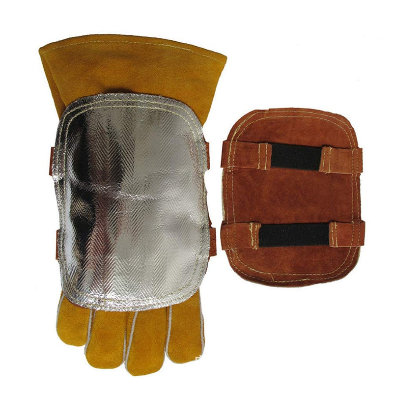 Welding Hand Pad, Leather Aluminized Back Heat Shield Split Cowhide - NewNest Australia