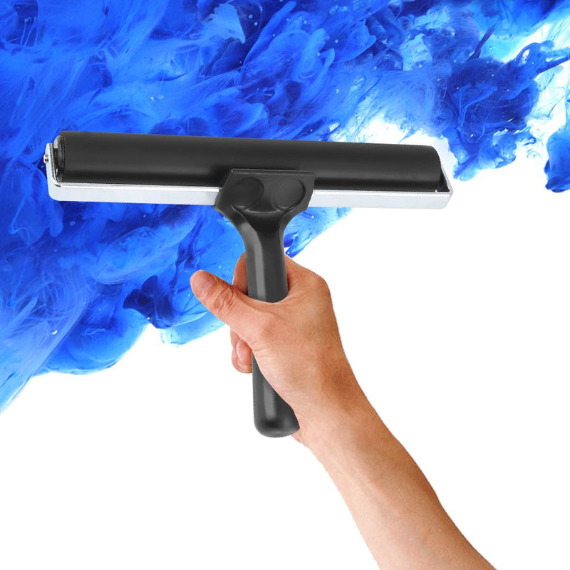 7.8 Inch Soft Rubber Brayer,Rubber Brayer Roller Paint Brush Ink Applicator Art Craft Oil Painting Tool - NewNest Australia