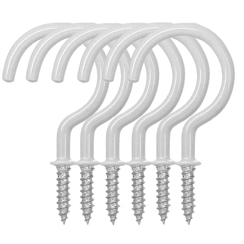 NewNest Australia - Pack of 40 Utility 1-1/2 inch Ceiling Hooks Vinyl Coated Screw-in Wall Hooks Plant Hooks Hangers Kitchen Hooks Cup Hooks for Indoor & Outdoor Use 