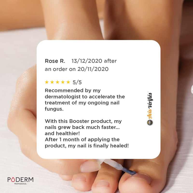 PODERM - FUNGAL NAIL INFECTION TREATMENT BOOSTER for fungal nail infections that are difficult to treat - Halves the treatment time - Professional foot/hand treatment - Quick & easy - Swiss Made - NewNest Australia