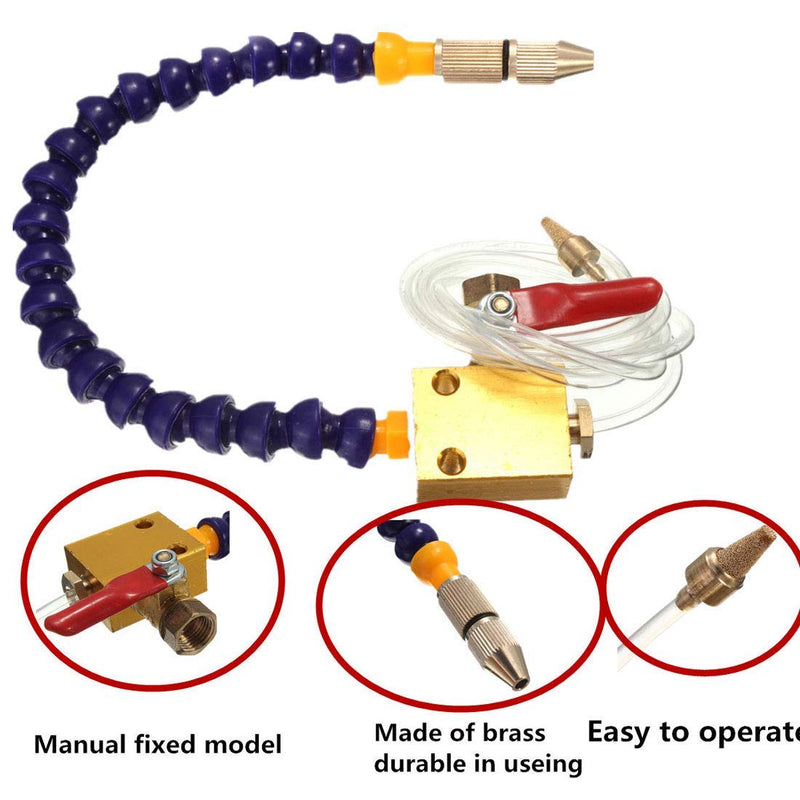 ChgImposs Mist Coolant Mist Lubrication System Unit, Metal Cutting Engraving Cooling Sprayer Machine with Air Pipe for CNC Lathe Milling Drill Machine - NewNest Australia