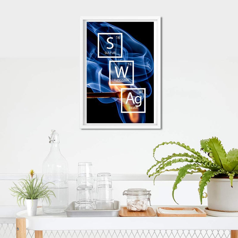 DHDM Designs Classroom Poster Funny Swag Periodic Element Print for Classrooms | 12-Inch by 18-Inch | Science Class Posters JSC823 - NewNest Australia