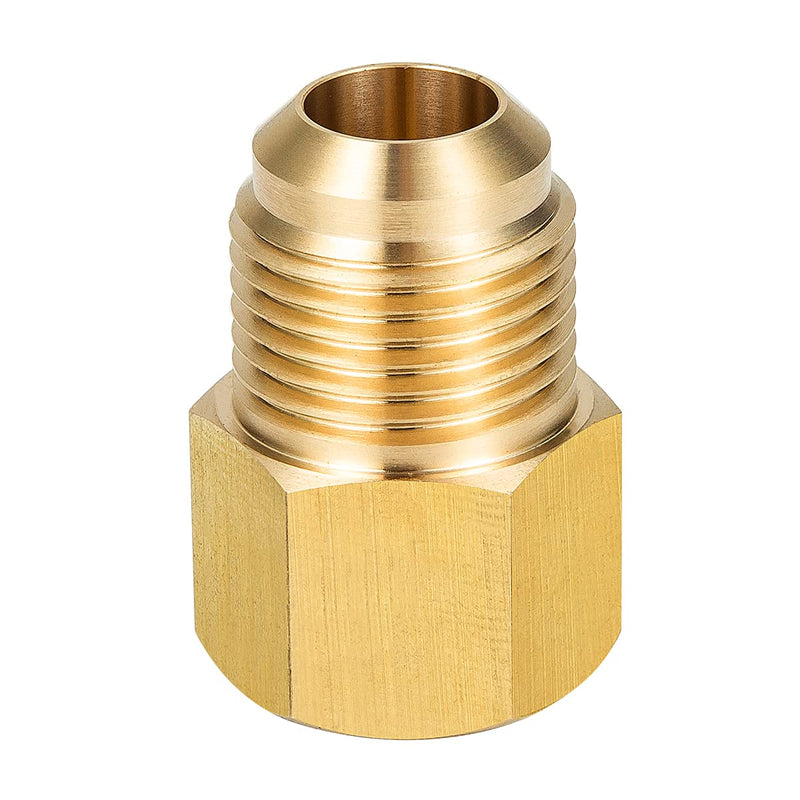 Breezliy 2pcs 3/8 Inch Female Flare x 1/2 Inch Male Flare Brass Adapter for fuel, oil, air, liquid petroleum (LP) and natural gas lines connections 2pcs 3/8 Female Flare x 1/2 Male Flare - NewNest Australia